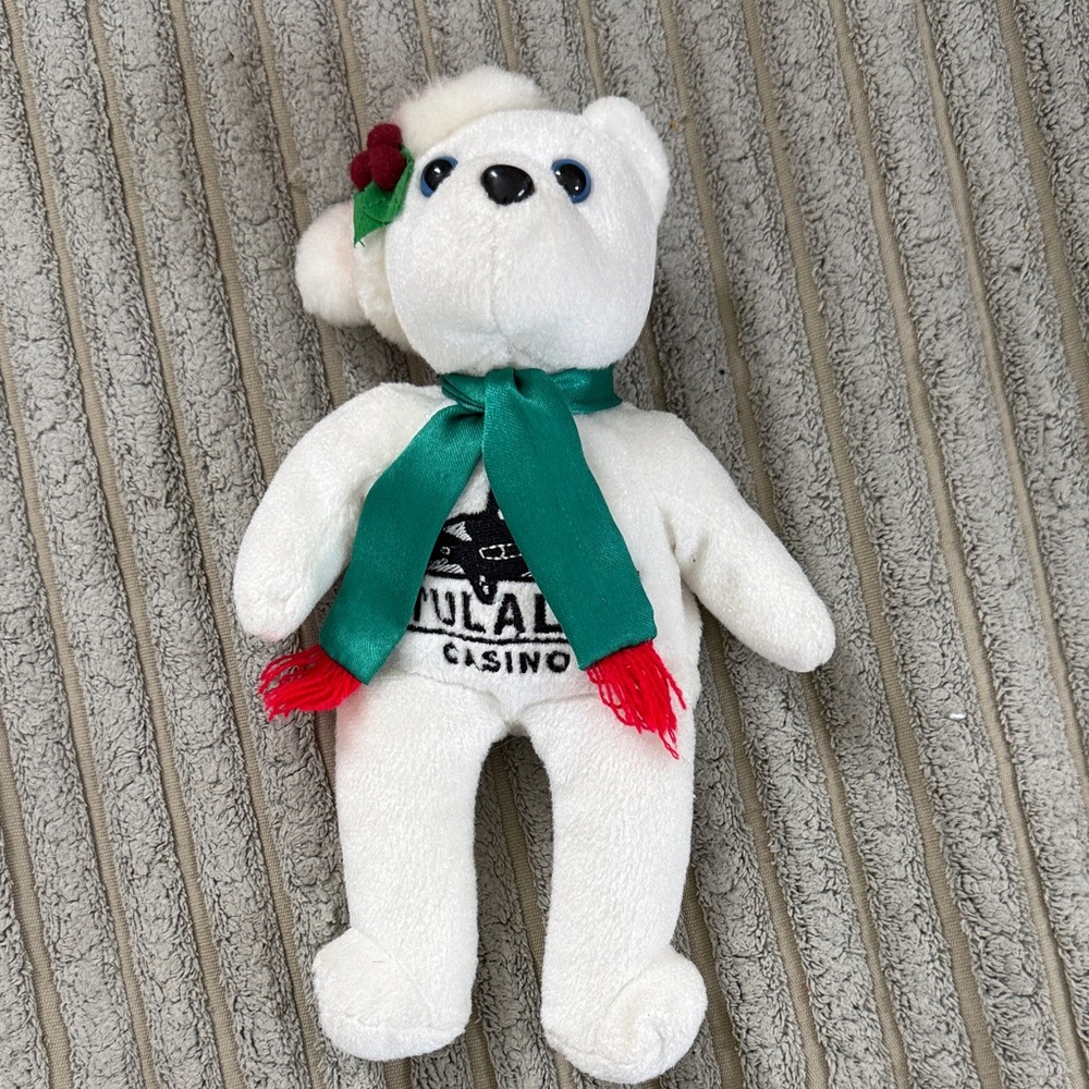 Tulalip Casino Christmas Polar Bear Plush – Frontier Designs 2001 Orca Design